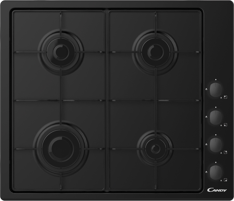 Candy Candy CHW6LBB Negro Integrado 60 cm Encimera de ga