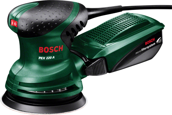 Bosch PEX 220 A Lijadora orbital 24000 OPM Negro,