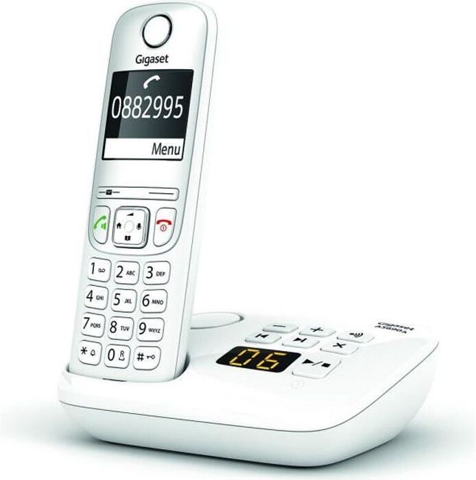 Gigaset Gigaset AS690A Teléfono DECT/analógico Blanco