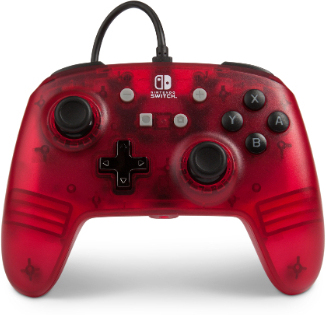 PowerA PowerA 1513053 Rojo, Translúcido USB Gamepad Analó