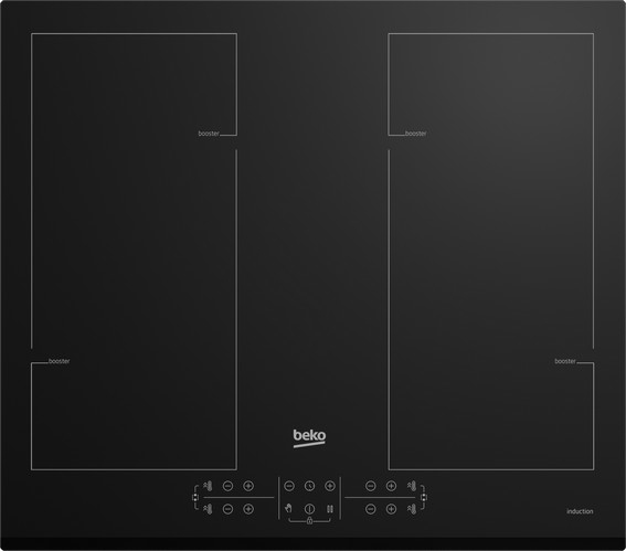 Beko Beko HII64206F2MT hobs Negro Integrado 58 cm Con p