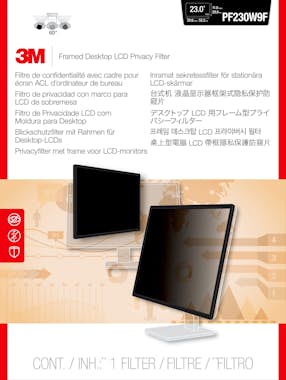 3M 3M Filtro de privacidad con marco de para monitor