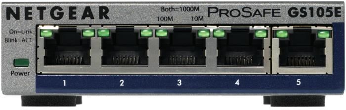 Netgear Netgear GS105E-200PES switch Gestionado L2/L3 Giga