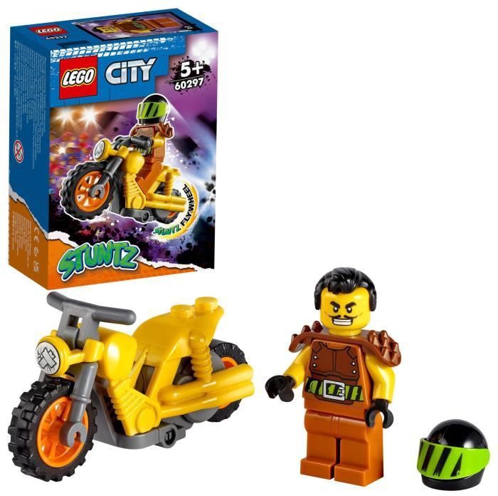 Juguete 14 Piezas rampante lego city 60296. rueda inercia y mini figura del piloto para niños +5 años 60297