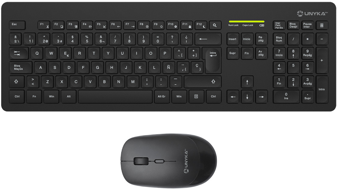 UNYKAch UNYKAch Kit Teclado + Ratón Combo MK212 Pro Slim W
