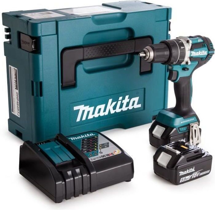 Taladro Makita Ddf484rtj de batería 18v 2x 5.0 ah 2 5.0ah 1