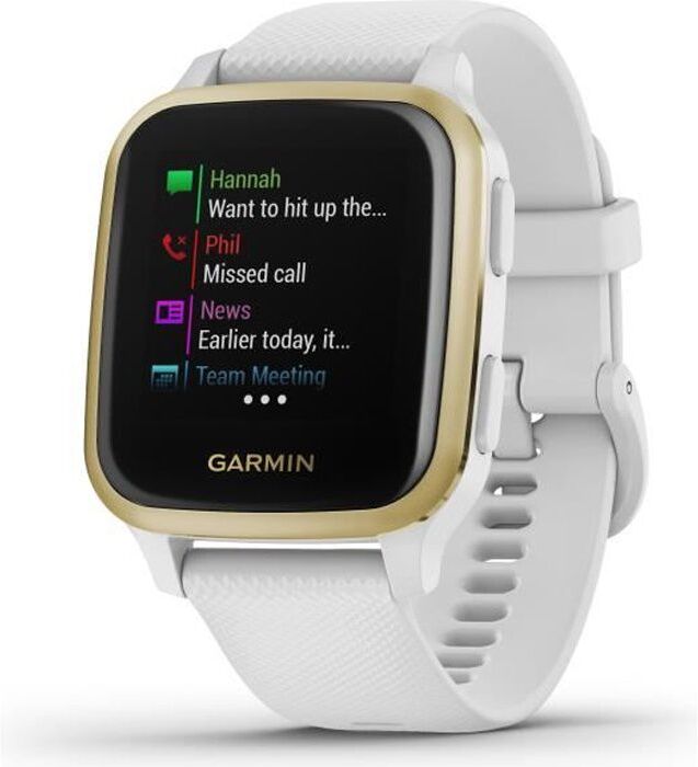 Garmin GARMIN Venu Sq - Blanco/Oro Claro - Salud y Bienes