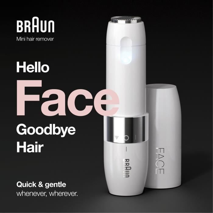 Braun Face Mini Afeitadora eléctrica Rostro de mujer, ap