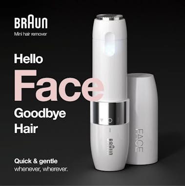 Braun Face Mini Afeitadora eléctrica Rostro de mujer, ap