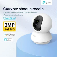 Cámara de vigilancia Tapo WiFi Tapo C210, cámara ip de ultra alta definición de 3MP, detección de mo