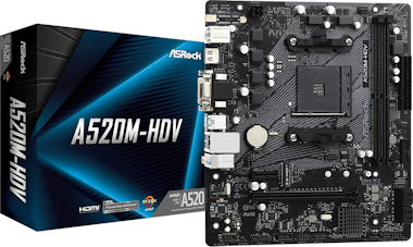 Asrock A520M-HDV Placa Base AMD AM4 2DDR4 Micro ATX PCI-E