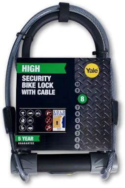 Yale Security U-Lock + Cable para Bicicleta, Mountain B