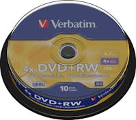 Verbatim DVD+RW Matt Silver, 4,7 GB, DVD+RW, 10 pieza(s), 1