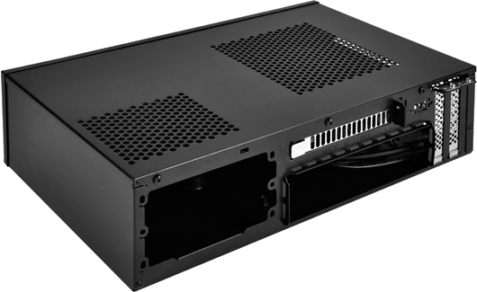 Silverstone SST-ML09B Caja PC Acero Aleado Mini ITX Negro