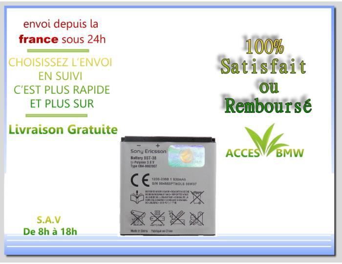 Sony Batería BST38 Original Para Xperia X10 Mini Pro /
