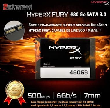 High-Tech & Bien-Etre HyperX FURY Disco duro interno SSD para juegos SAT