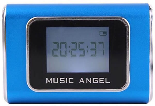 High-Tech & Bien-Etre Music Angel - Mini Altavoz Multimedia LCD MP3 Radi