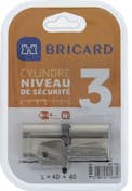 BRICARD ASTRAL 15681 Cilindro 40+40 mm doble entrada latón