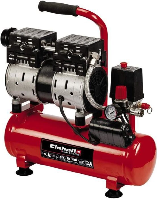 Einhell Compresor de aire TE-AC 6 silencioso 550 W