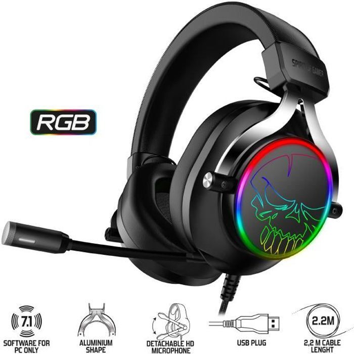 Spirit Of Gamer SPIRIT OF GAMER - XPERT H600 - Auriculares USB par