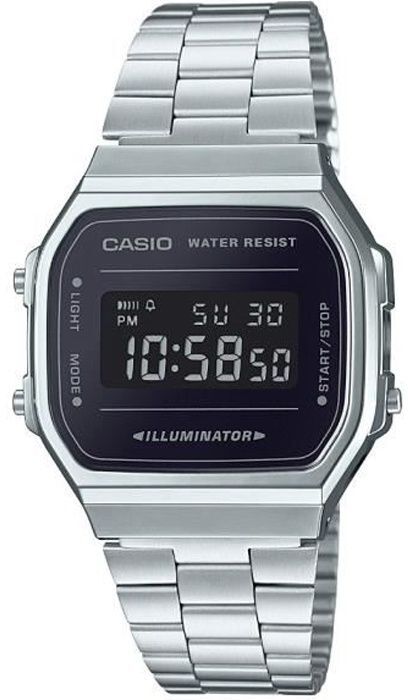 Reloj Casio Mujer a168wem1ef digital vintage hombre acero plateado mirror face