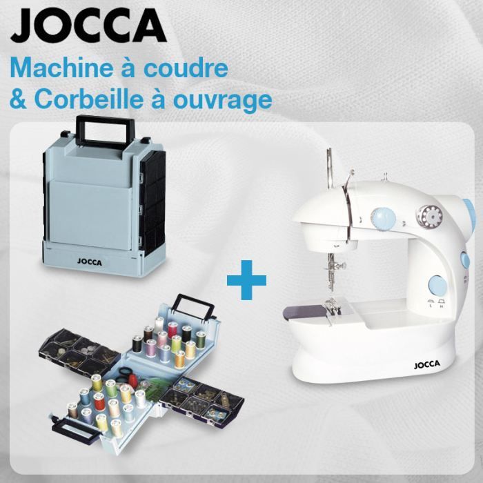 JOCCA Máquina de coser portátil + kit de costura