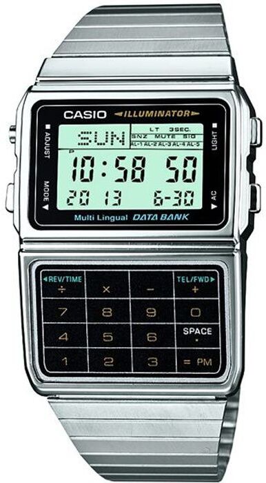 Casio Reloj deportivo para hombre de acero vintage origi