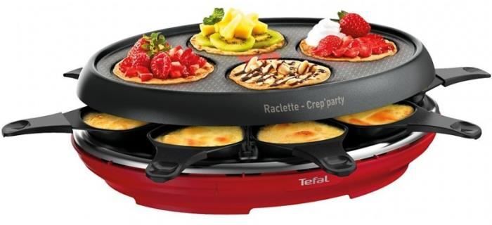 Tefal Raclette - Fondue Raclette Colormania rojo RE31051