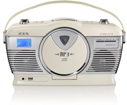 Ices Iscd 33 radio retro cd mp3 usb altavoz iscd33 reproductor