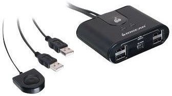 iogear IOGEAR 2x4 USB 2.0 Conmutador para compartir perif