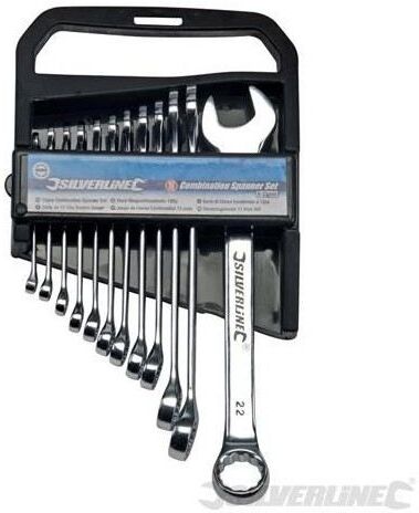 SILVERLiNE Kit de 12 llaves combinadas