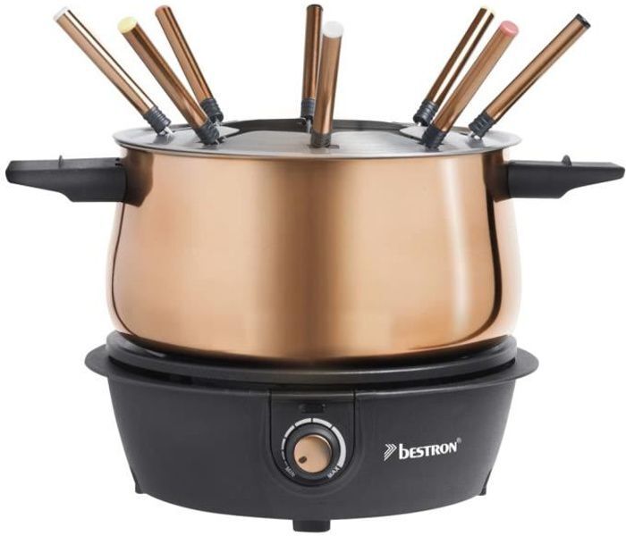 Bestron Juego de fondue AFD850CO 1500 W 1,5 L Cobre