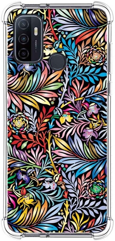 Tumundosmartphone Funda Antigolpes Oppo A53 / A53s Flores 04