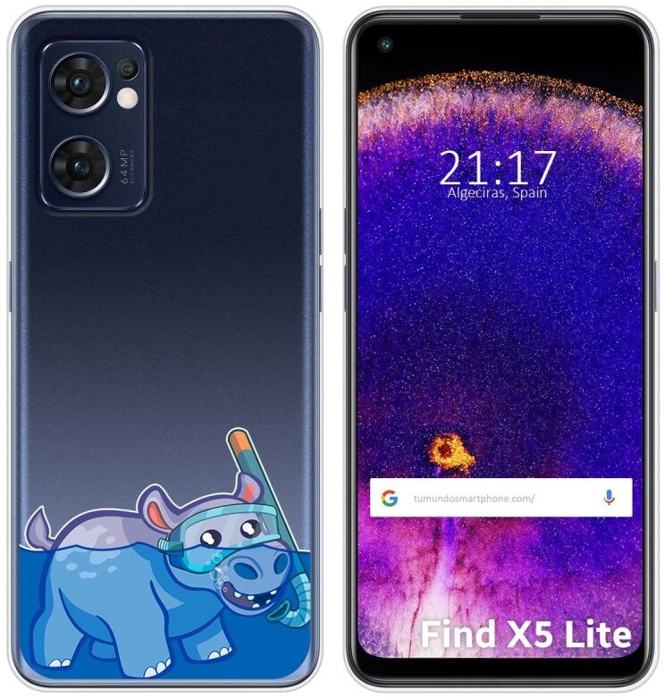 Tumundosmartphone Funda Transparente Oppo Find X5 Lite 5G Hipo