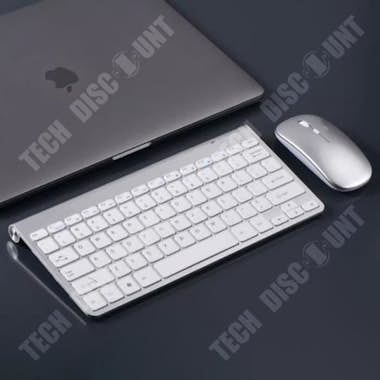 Tech DISCOUNT Kit de teclado y mouse inalámbrico Diseño ergonómi