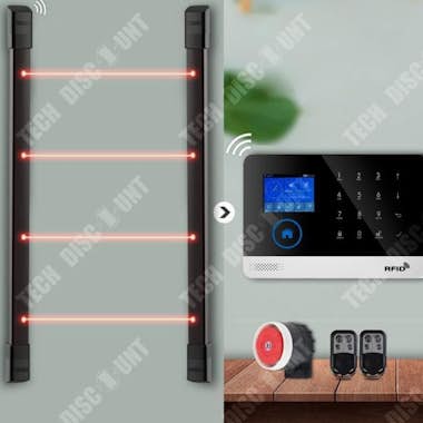 Tech DISCOUNT TD® Smart graffiti teclado alarma táctil wifi GSM