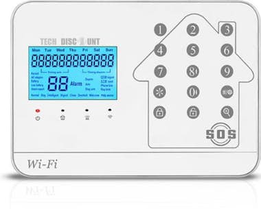 Tech DISCOUNT Alarma antirrobo TD® Wifi gsm PSTN alarma antirrob