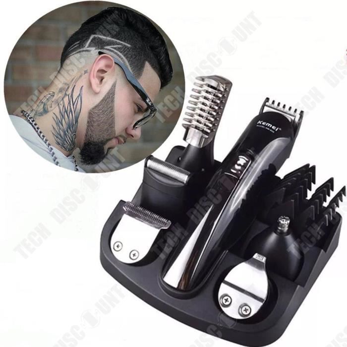 Tech DISCOUNT TD® Pro 6-in-1 USB Beard Hair Trimmer Set - Recort