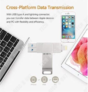 Tech DISCOUNT Llave usb TD® para iphone ipad apple macBook windo