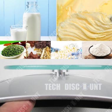 Tech DISCOUNT Báscula de cocina electrónica de precisión TD® Rec