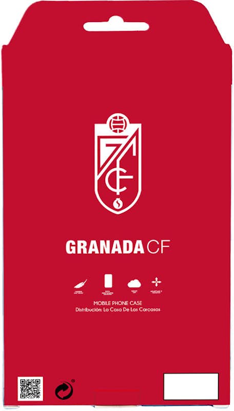 Funda para Xiaomi Redmi A2 del Granada CF Escudo - Líneas Rojas y Negras -  Licencia Oficial Granada