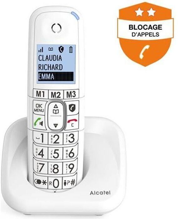 Alcatel XL785 Teléfono Fijo Inalámbrico Blanco