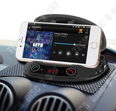 Tech DISCOUNT TD® Bluetooth Hands-Free Car Kit + Transmisor FM /