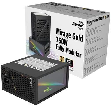 Aerocool MirageGold Fuente de Alimentación 750 W 80 Plus Go