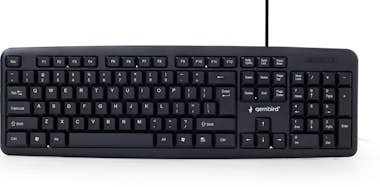 Gembird Gembird KB-U-103 teclado USB Inglés de EE. UU. Neg