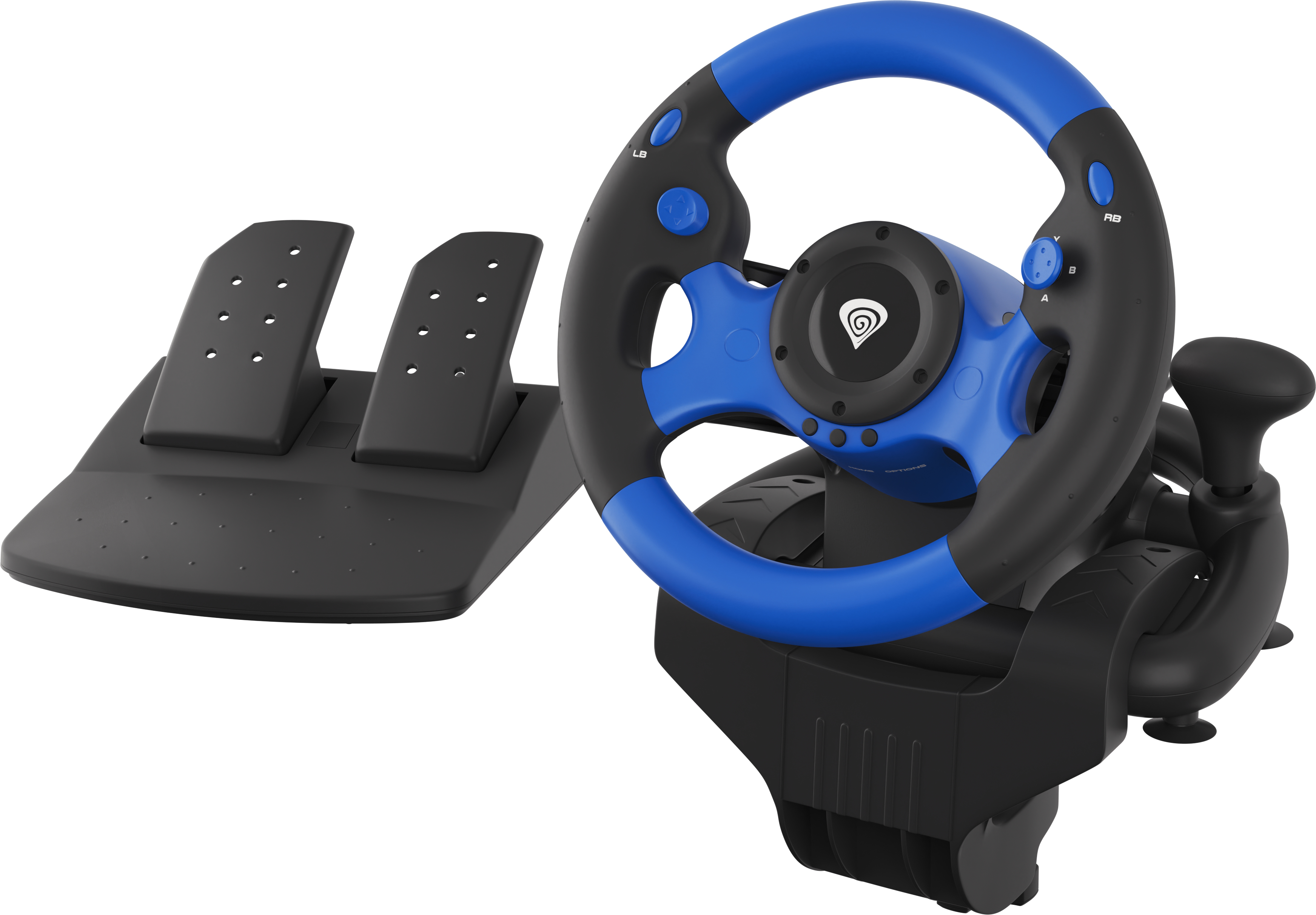 Genesis GENESIS SEABORG 350 Negro, Azul USB Volante + Peda