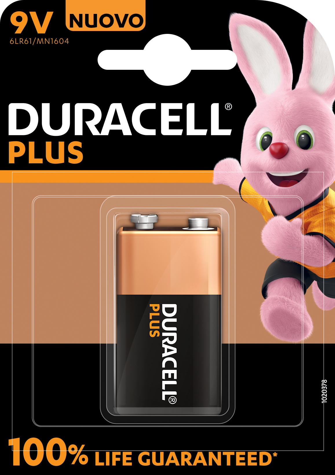 Duracell Duracell Plus 100 Batería de un solo uso 9V Alcali