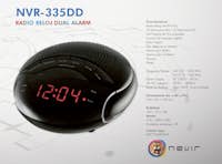 Nevir Nevir NVR-335DD radio Reloj Digital Negro
