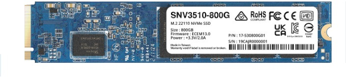 Synology Synology SNV3510 M.2 800 GB PCI Express 3.0 NVMe