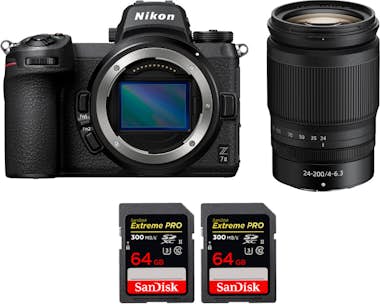 Nikon Z7 II + Z 24-200mm f/4-6.3 VR + 2 SanDisk 64GB Ext
